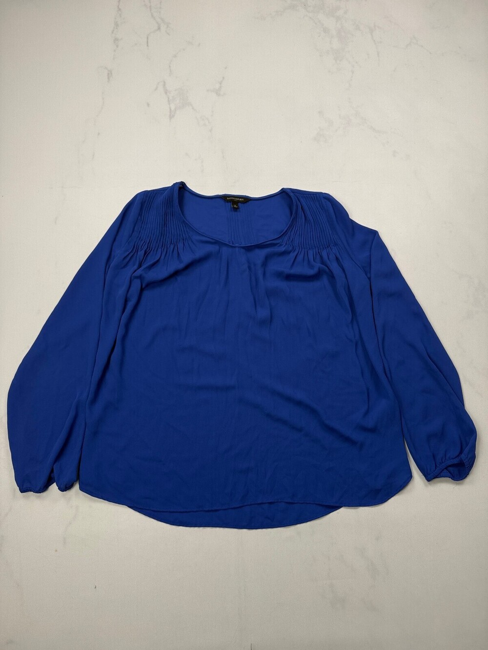 Banana Republic Blouse Blouse Royal Blue Modern Feminine - Womens S